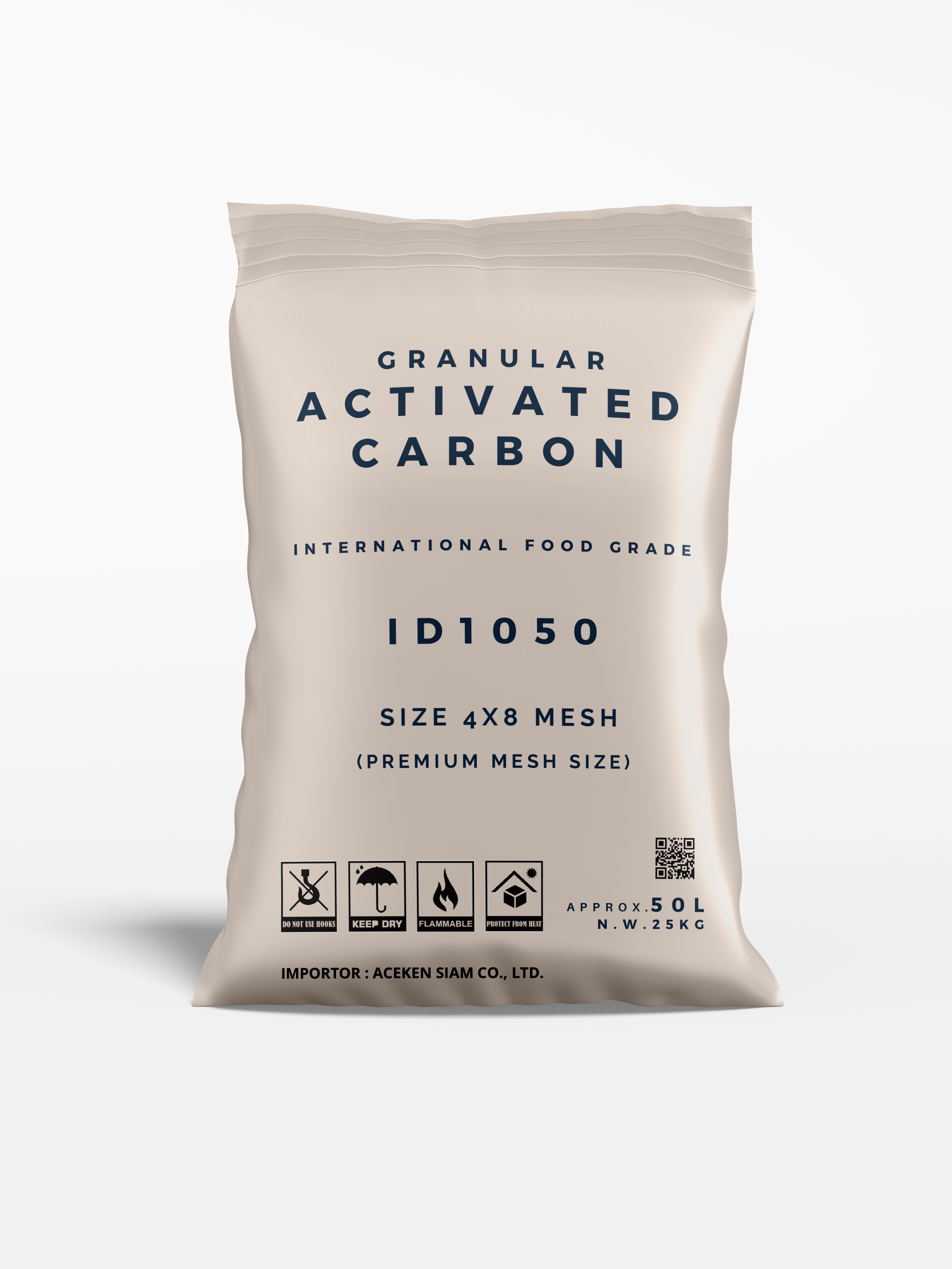 Granular Activated Carbon ID1050 4*8 mesh International Food Grade